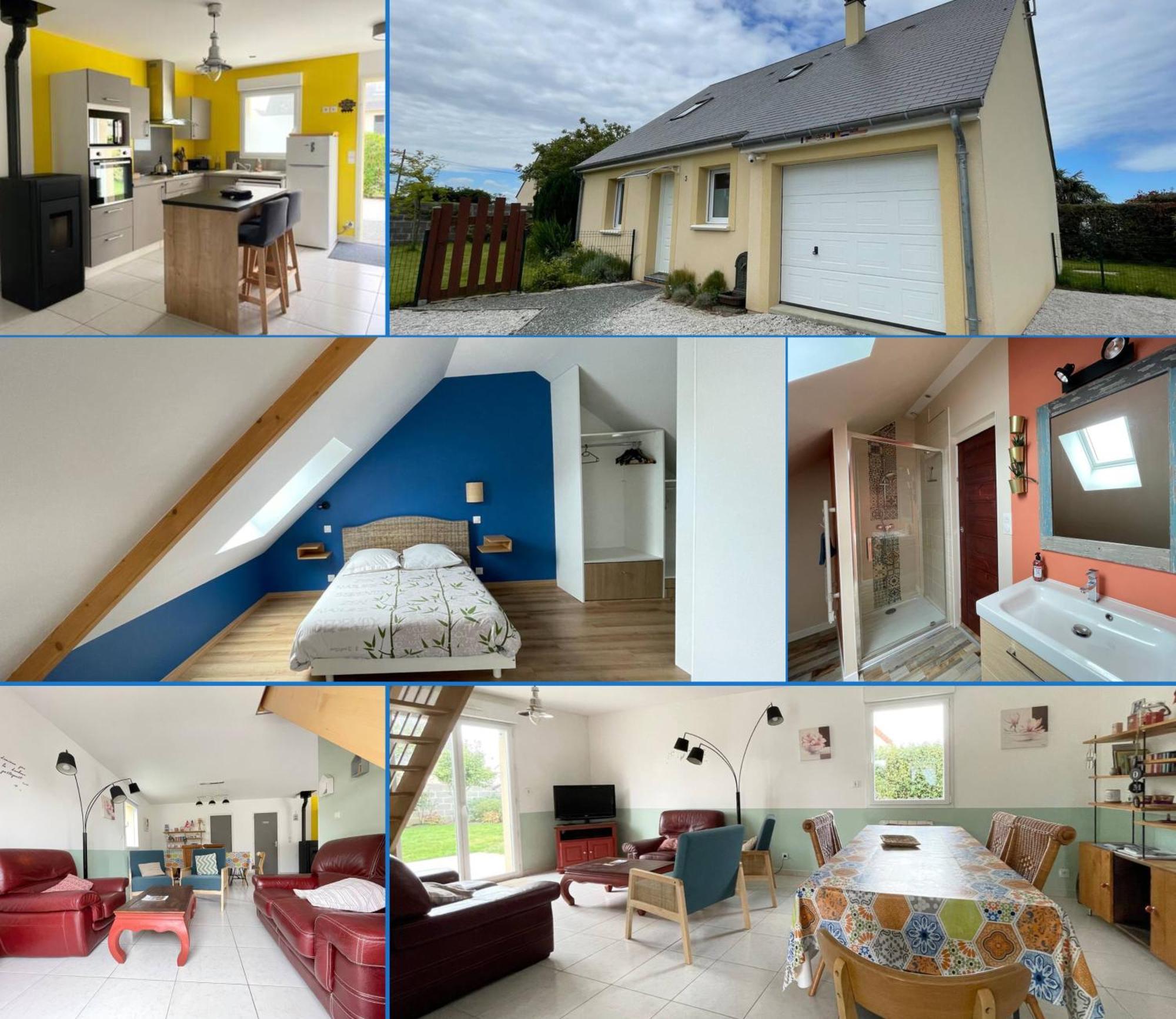 Sweet Omaha Belle Maison Recente Lumineuse Et Cosy Bien Equipee Jardin Clos 15 Mn A Pied Plage Omaha Beach Et Proche De Bayeux & Port En Bessin Saint-Laurent-sur-Mer Dış mekan fotoğraf